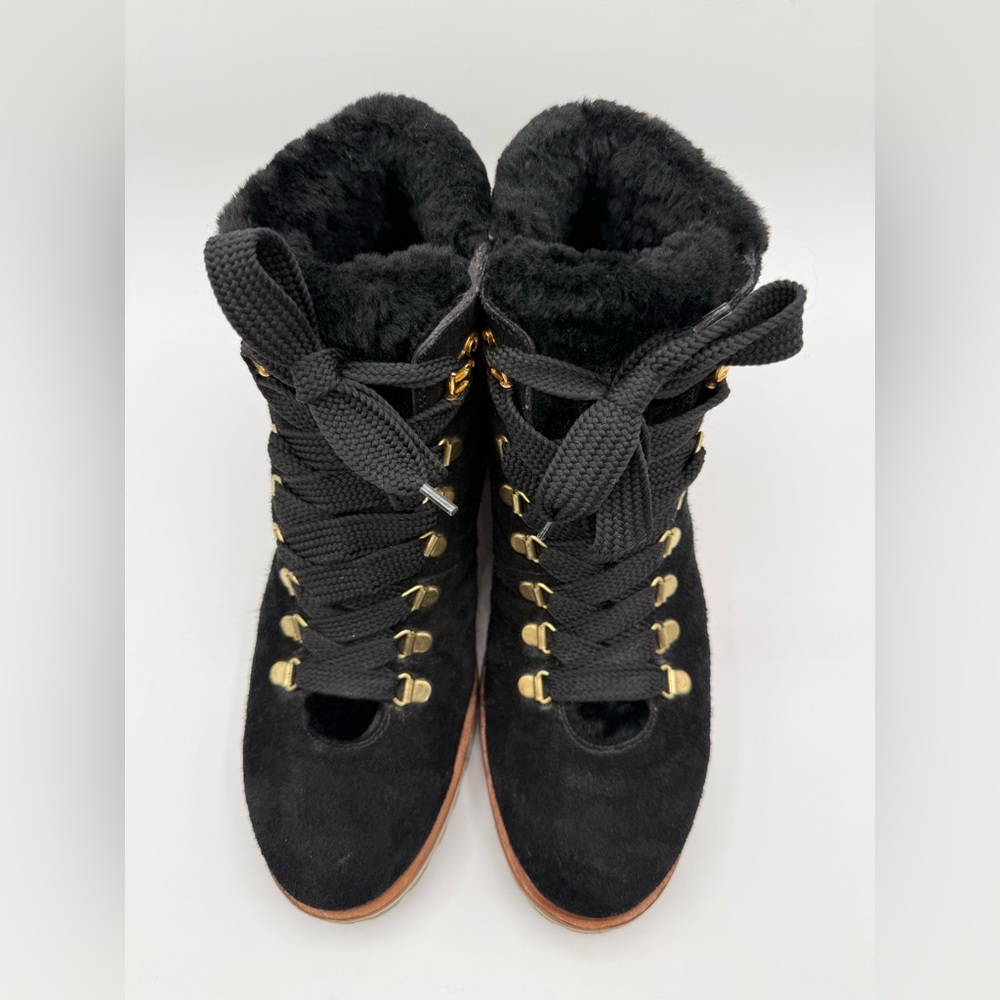 Eliana For Harris Black Women's Sports Suede Lace-Up Ankle Boots Size 11 - Picture 4 of 16